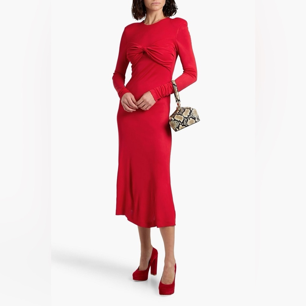 NEW Farm Rio Twisted jersey midi dress XXS B729